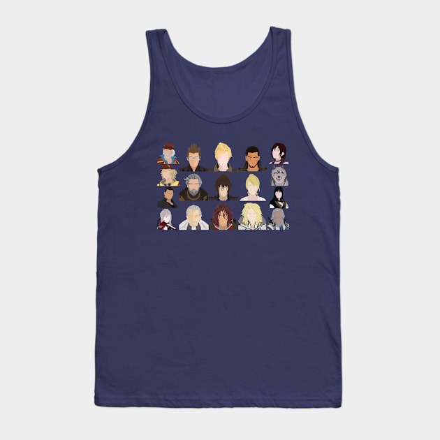 Final Fantasy XV characters Tank Top by DigitalCleo